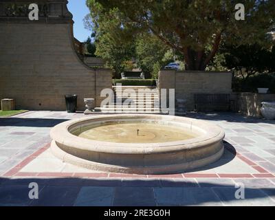 Beverly Hills, California, USA 28 agosto 2021 Greystone Mansion & Gardens, The Doheny Estate il 28 agosto 2023 a Beverly Hills, California, USA. Foto di Barry King/Alamy Stock Photo Foto Stock