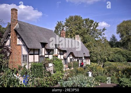 Cottage di Anne Hathaways. Shottery, Stratford upon Avon Warwickshire England Regno Unito. Foto Stock