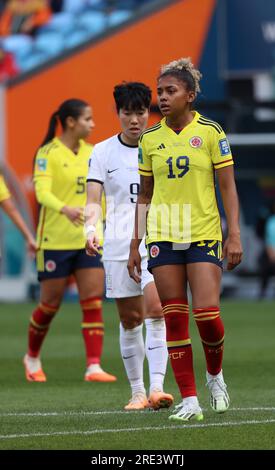 Sydney, Australia, 25 luglio 2023: Jorelyn Carabali (19) della Colombia al Sydney Football Stadium (/SPP) (/ SPP) credito: SPP Sport Press Photo. /Alamy Live News Foto Stock