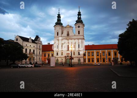 Piazza Masaryk a Uherske Hradiste (CTK Photo/Martin Hurin) Foto Stock