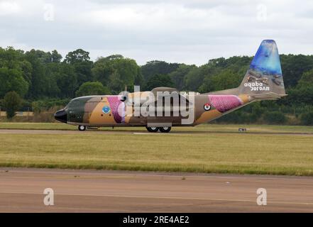 Royal Jordanian Air Force C-130H Hercules al Royal International Air Tattoo 2023 Foto Stock