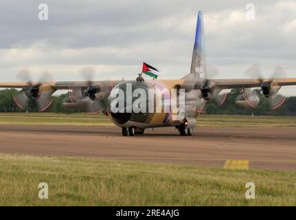 Royal Jordanian Air Force C-130H Hercules al Royal International Air Tattoo 2023 Foto Stock