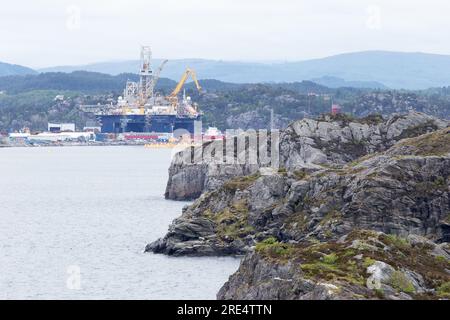Oil Rig Platform Foto Stock