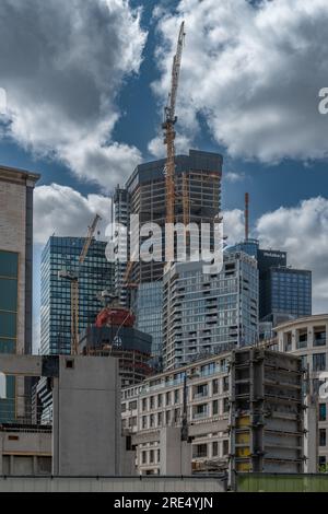 Cantiere dell'ufficio 4Four e della torre residenziale, Francoforte, Germania Foto Stock