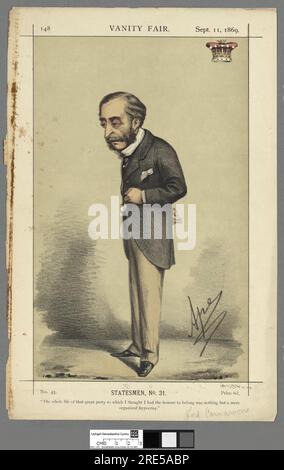 Henry Howard Molyneux Herbert, IV conte di Carnarvon 1869 da Carlo Pellegrini Foto Stock