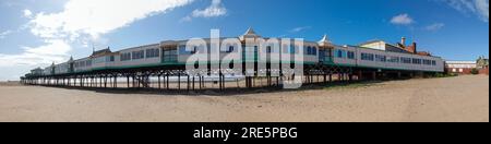 Molo della bassa marea, St Annes on Sea, Lancs, Inghilterra, Regno Unito Foto Stock