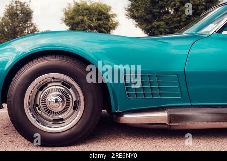 Vintage Corvette Sting Ray Foto Stock