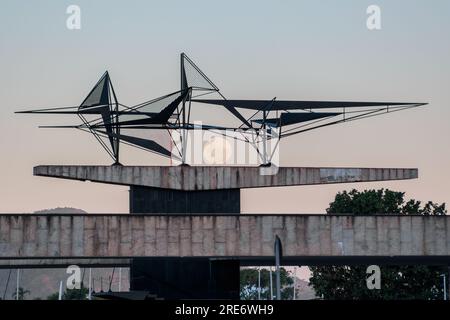 Monumenti a Pracinhas a Rio de Janeiro, Brasile - 3 giugno 2023: Monumento in onore dei soldati uccisi nella seconda guerra mondiale a Rio de Janeiro. Foto Stock