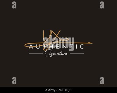Vettore modello logo firma YX. Illustrazione Vettoriale