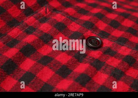 Texture di sfondo in flanella rossa a quadri Foto Stock