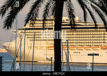 crucero en el puerto de Palma, Maiorca, isole baleari, spagna, europa Foto Stock