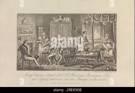 Jerry 'Blocca fino all'arresto!' 1821 di George Cruikshank Foto Stock