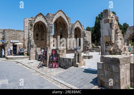 Lady of Mercy nella città medievale di Rodi Foto Stock