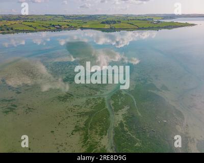 Courtmacsherry Estuary at high Tidal, luglio 2023 Foto Stock