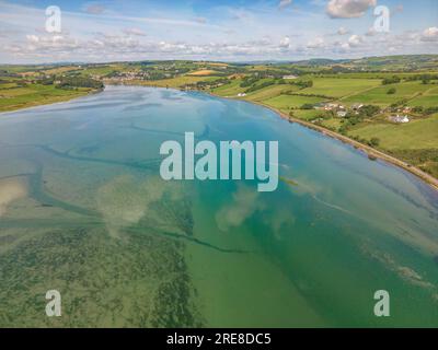 Courtmacsherry Estuary at high Tidal, luglio 2023 Foto Stock