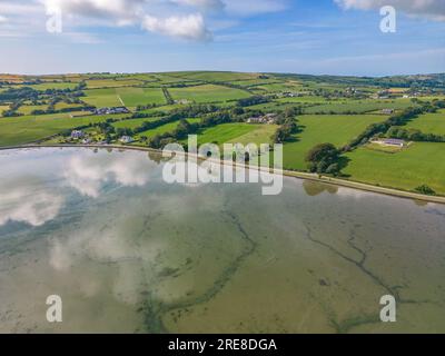 Courtmacsherry Estuary at high Tidal, luglio 2023 Foto Stock