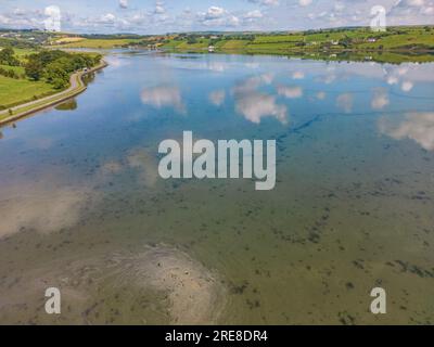 Courtmacsherry Estuary at high Tidal, luglio 2023 Foto Stock