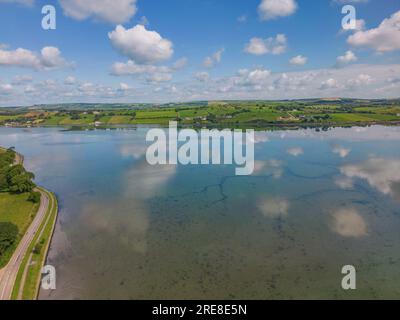 Courtmacsherry Estuary at high Tidal, luglio 2023 Foto Stock