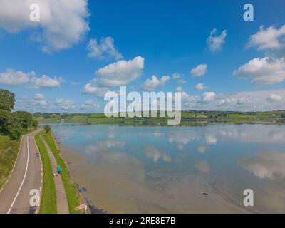 Courtmacsherry Estuary at high Tidal, luglio 2023 Foto Stock