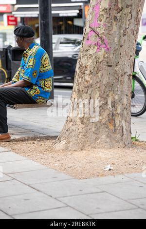 Patrimonio afro-caraibico a Peckham, nel sud di Londra, in Inghilterra. Foto Stock