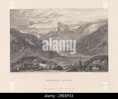 Castello di Crichtoun 1833 di William Bernard Cooke Foto Stock