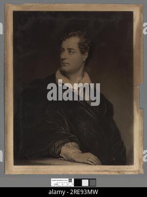 George Gordon Noel Byron, vi barone Byron circa 1824 di Thomas Goff Lupton Foto Stock