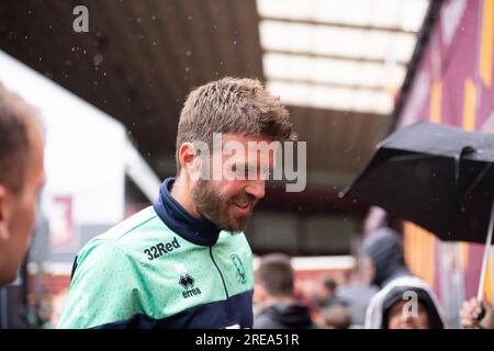 Il manager del Middlesbrough Michael Carrick arriva per la partita amichevole pre-stagionale tra Bradford City e Middlesbrough all'University of Bradford Stadium di Bradford mercoledì 26 luglio 2023. (Foto: Trevor Wilkinson | mi News) crediti: MI News & Sport /Alamy Live News Foto Stock