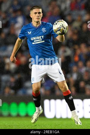 Glasgow, Regno Unito. 26 luglio 2023. Bailey Rice of Rangers durante la partita amichevole di pre-stagione all'Ibrox Stadium, Glasgow. Il credito fotografico dovrebbe leggere: Neil Hanna/Sportimage Credit: Sportimage Ltd/Alamy Live News Foto Stock
