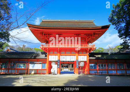 Santuario Shimogamo in inverno Foto Stock