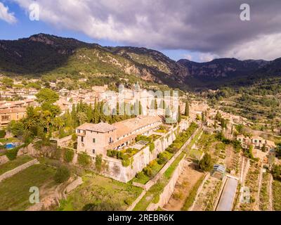 cartuja de Valldemosa, Patrimonio storico della Spagna, Valldemossa, Mallorca, Isole baleari, Spagna Foto Stock