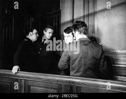 Weil, Ekkehard, * 1948 / 1949, tedesco neonazista, come imputato al processo per l'attacco al cenotafio sovietico nel Tiergarten, SOLO PER USO EDITORIALE Foto Stock