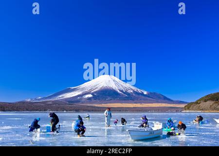 Lago Yamanaka Foto Stock