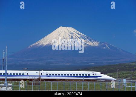 Il treno superveloce Shinkansen Foto Stock