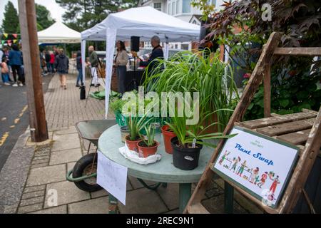 Streetparties per la Regina Elisabetta II del Giubileo di platino nelle strade dell'erpice Foto Stock