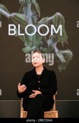 Copenhagen, Danimarca. 27 maggio 2023. L'artista concettuale multidisciplinare coreano Kimsooja ha visto un discorso durante il festival scientifico danese Bloom Festival 2023 a Copenaghen. (Foto: Gonzales Photo - Malthe Ivarsson). Foto Stock