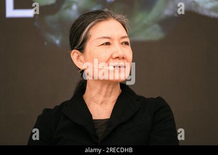 Copenhagen, Danimarca. 27 maggio 2023. L'artista concettuale multidisciplinare coreano Kimsooja ha visto un discorso durante il festival scientifico danese Bloom Festival 2023 a Copenaghen. (Foto: Gonzales Photo - Malthe Ivarsson). Foto Stock