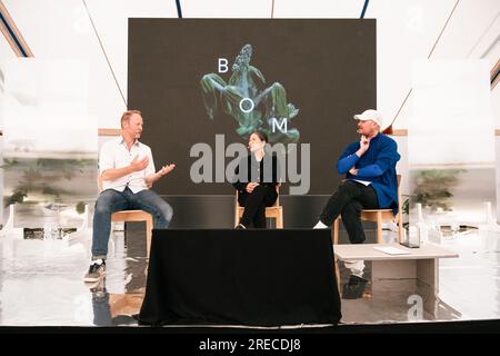 Copenhagen, Danimarca. 27 maggio 2023. L'artista concettuale multidisciplinare coreano Kimsooja (c) ha visto un discorso durante il festival danese della scienza Bloom Festival 2023 a Copenaghen. (Foto: Gonzales Photo - Malthe Ivarsson). Foto Stock