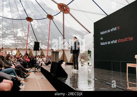 Copenhagen, Danimarca. 27 maggio 2023. Lo storico americano della scienza Lorraine Daston ha visto durante un discorso durante il festival danese della scienza Bloom Festival 2023 a Copenaghen. (Foto: Gonzales Photo - Malthe Ivarsson). Foto Stock