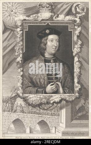 Edoardo IV re d'Inghilterra e di Francia, signore d'Irlanda 1732 di George Vertue Foto Stock