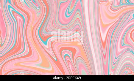 Effetto vernice liquida sfondo astratto. Rosa, blu, arancione, verde Foto Stock