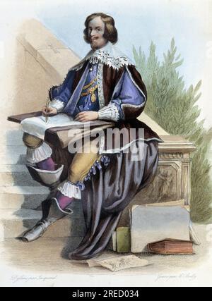 Jacques Callot Dessinateur et graveur francais (Nancy, 1592 ‡ ID., 1635) - in "le Plutarque francais", ed. Mennechet, 1844-1847. Foto Stock