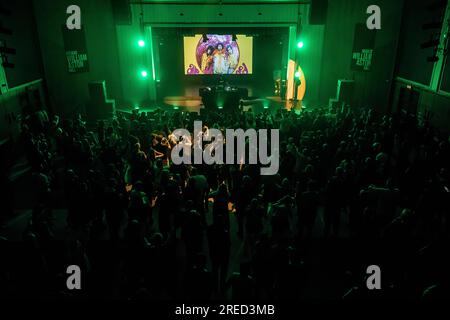 Grandmaster Flash alla William Aston Hall di Wrexham il 22 luglio 2023. Foto Stock