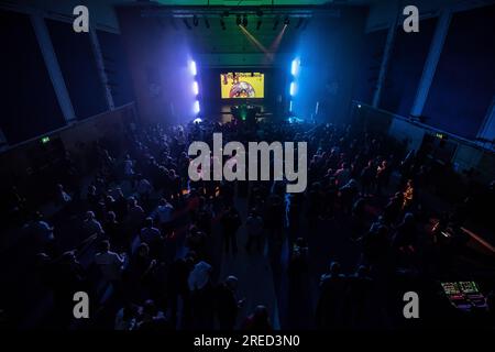 Grandmaster Flash alla William Aston Hall di Wrexham il 22 luglio 2023. Foto Stock