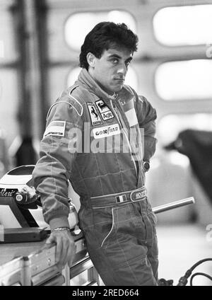 Germania, Hockenheim, 15/07/1992 Archivio: 35-39-30 test drive di Formula 1 presso l'Hockenheimring foto: Jean Alesi, Ferrari [traduzione automatizzata] Foto Stock