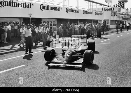 Germania, Hockenheim, 15/07/1992 Archivio: 35-38-22 test drive di Formula 1 presso l'Hockenheimring foto: Nigel Mansell, Williams Renault [traduzione automatica] Foto Stock