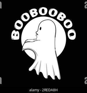 Divertente e spaventoso illustrazione vettoriale fantasma per la tua azienda o il tuo marchio Illustrazione Vettoriale