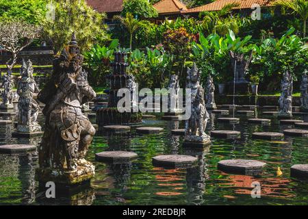 Tirta Gangga, un ex palazzo reale nella parte orientale di Bali, Indonesia Foto Stock