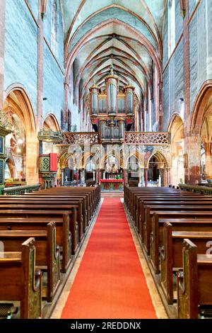 Strasburgo Alsazia Francia. La chiesa protestante di Saint Pierre le Jeune Foto Stock