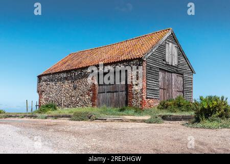 Il giacimento di carbone era in disuso per lo stoccaggio quando il carbone veniva portato sui fiumi con l'alta marea dalla costa su chiatte per gli abitanti locali del thornham. Foto Stock