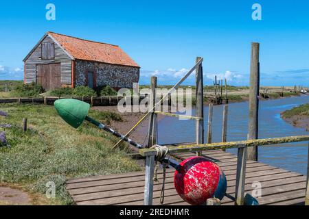 Il giacimento di carbone era in disuso per lo stoccaggio quando il carbone veniva portato sui fiumi con l'alta marea dalla costa su chiatte per gli abitanti locali del thornham. Foto Stock